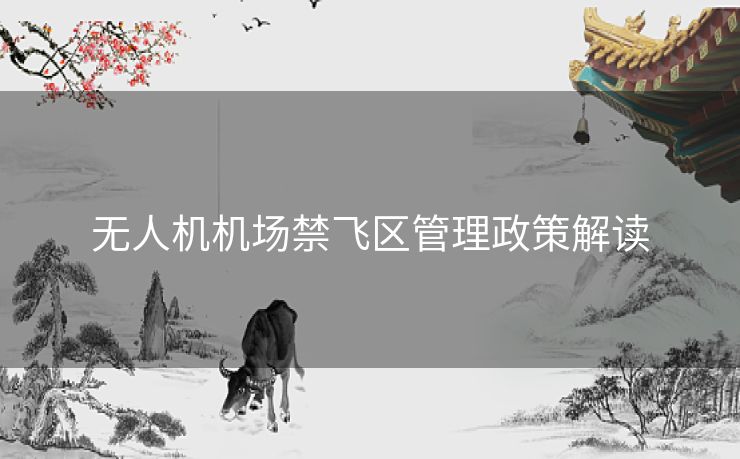 无人机机场禁飞区管理政策解读