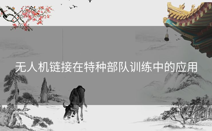 无人机链接在特种部队训练中的应用