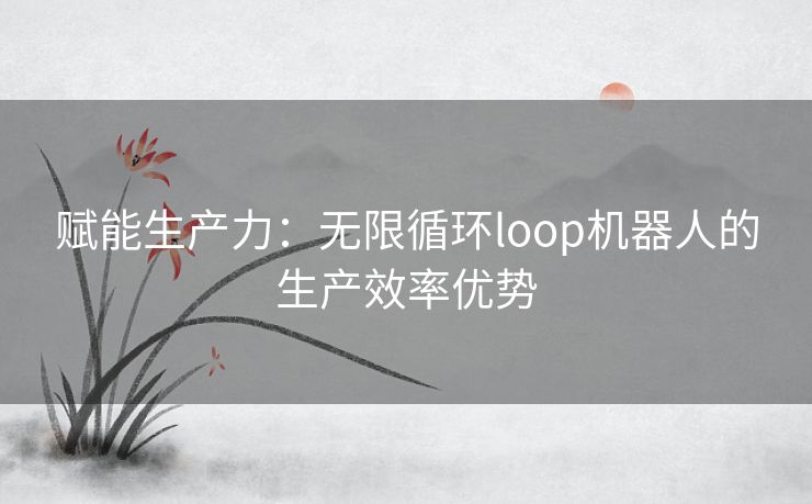 赋能生产力：无限循环loop机器人的生产效率优势