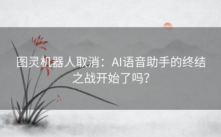 图灵机器人取消：AI语音助手的终结之战开始了吗？