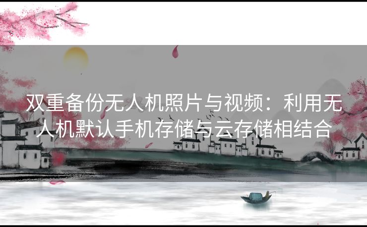 双重备份无人机照片与视频：利用无人机默认手机存储与云存储相结合