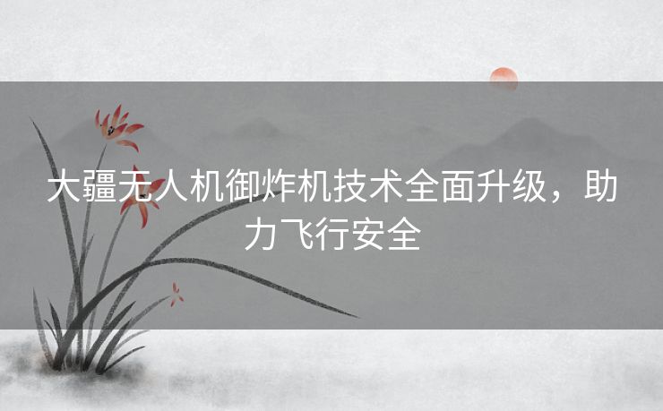 大疆无人机御炸机技术全面升级，助力飞行安全